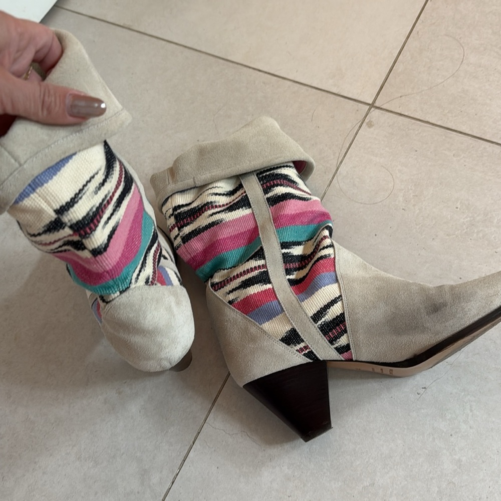 Women's Multicolor Patterned Boots - image 6
